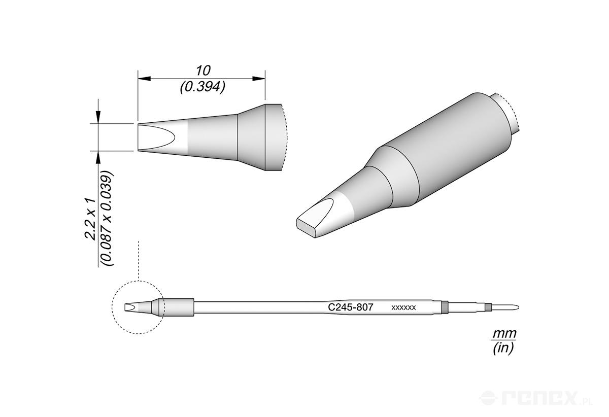 C245807 Tip Cartridge for JBC T245 handle