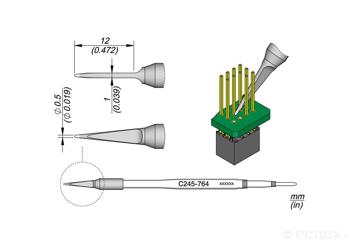 C245764 Tip Cartridge for JBC T245 handle