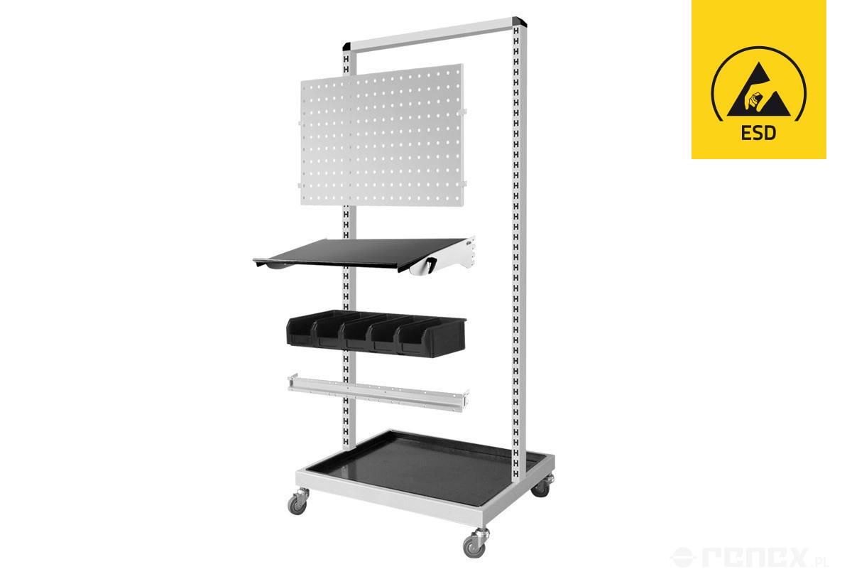 REECO transport trolley 750 mm with lower shelf