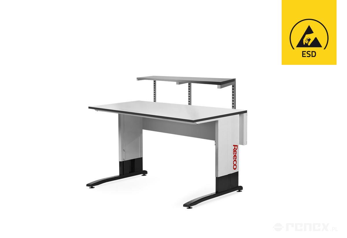 REECO Premium industrial table with add-on unit and shelf 900 mm