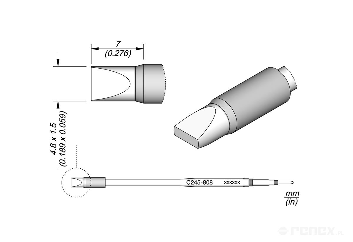 C245808 Tip Cartridge for JBC T245 handle