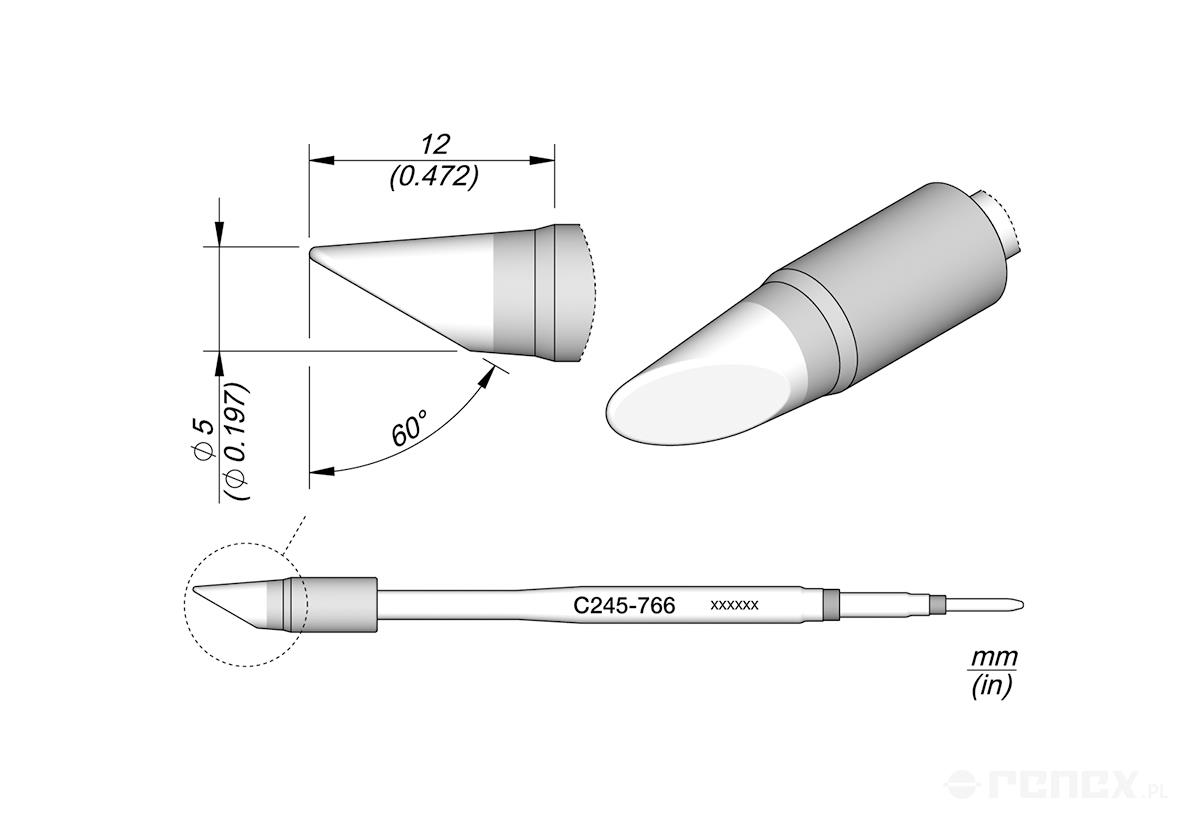 C245766 Tip Cartridge for JBC T245 handle