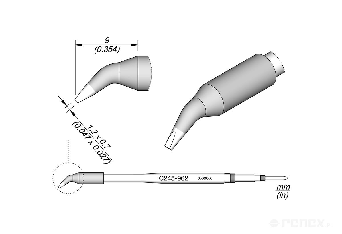 C245962 Tip Cartridge for JBC T245 handle