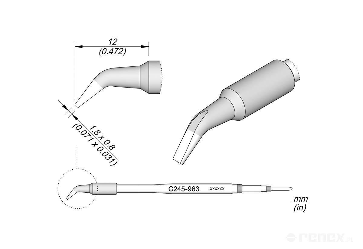 C245963 Tip Cartridge for JBC T245 handle