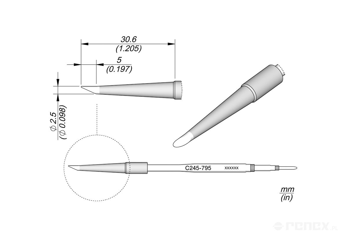 JBC-C245795 Tip Cartridge for JBC T245 handle