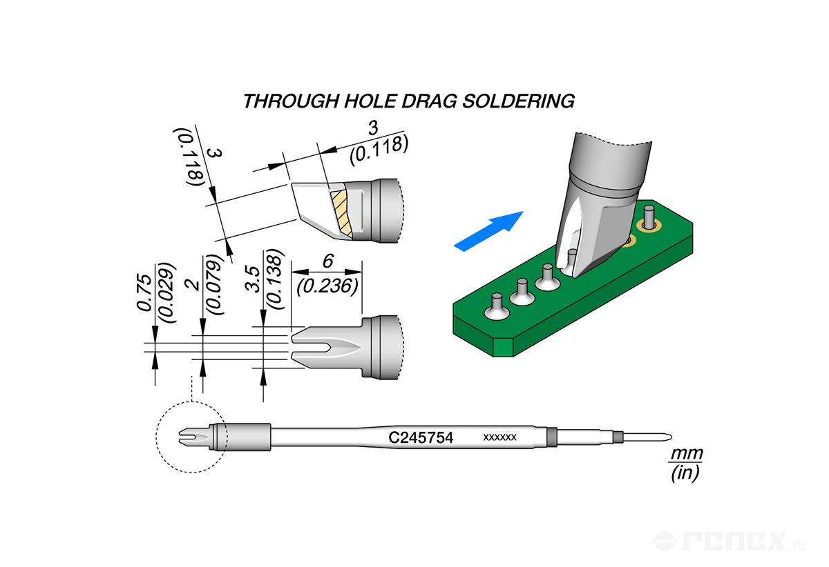 C245754 Tip Cartridge for JBC T245 handle