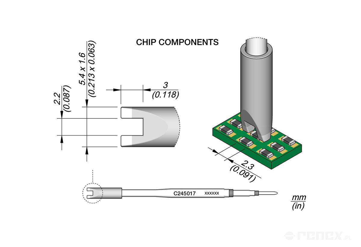 C245017 Tip Cartridge for JBC T245 handle