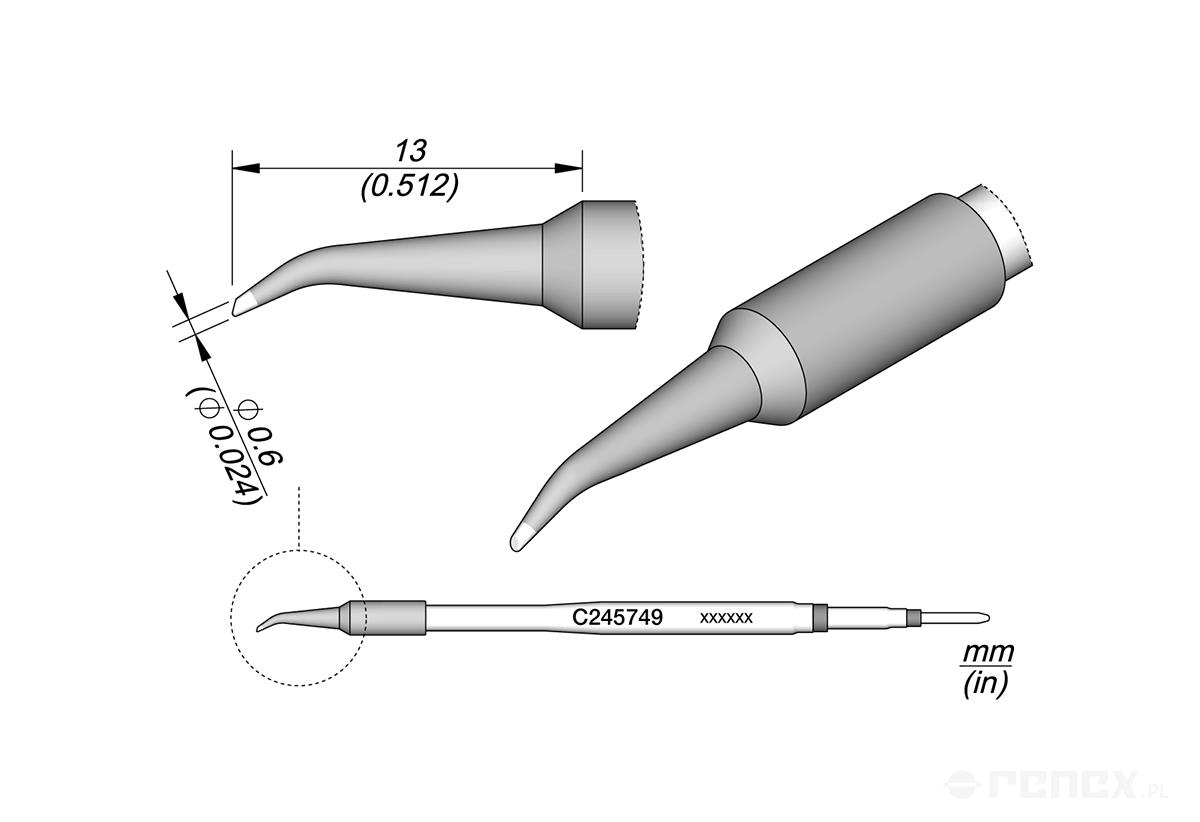 C245749 Tip Cartridge for JBC T245 handle