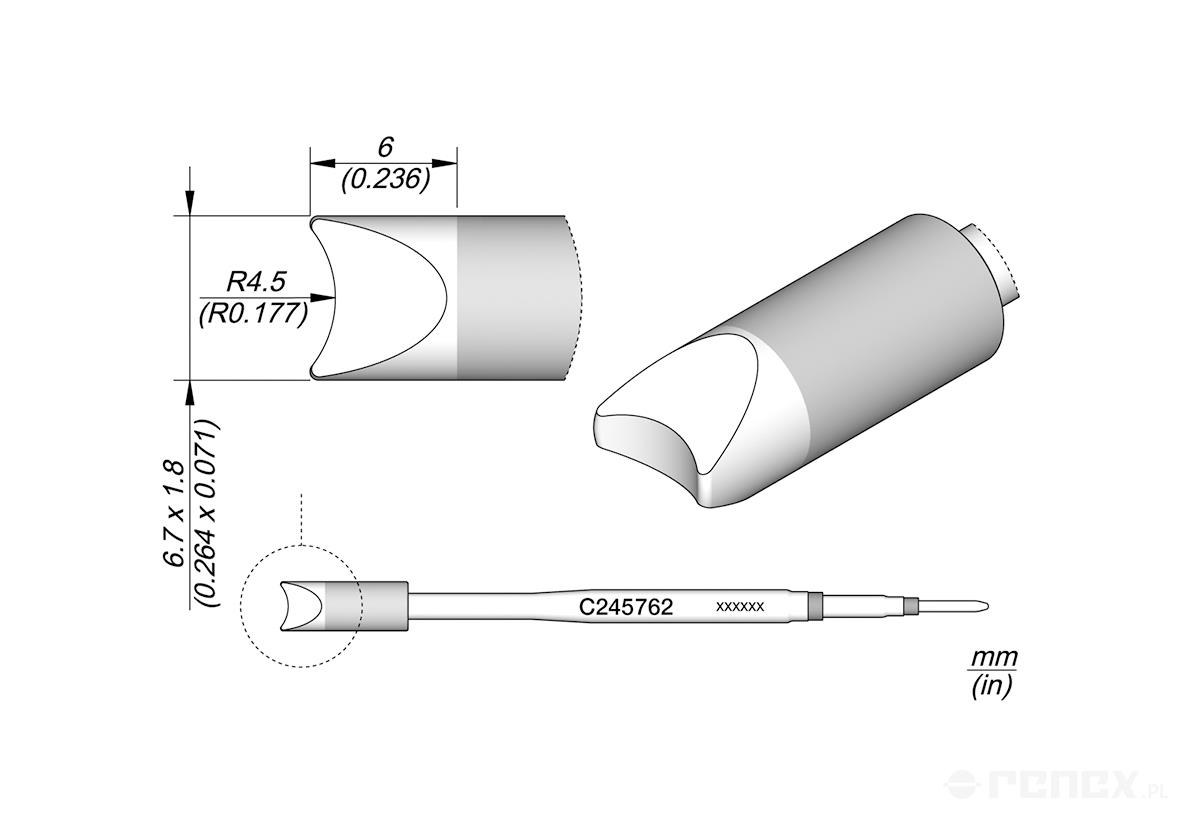 C245762 Tip Cartridge for JBC T245 handle