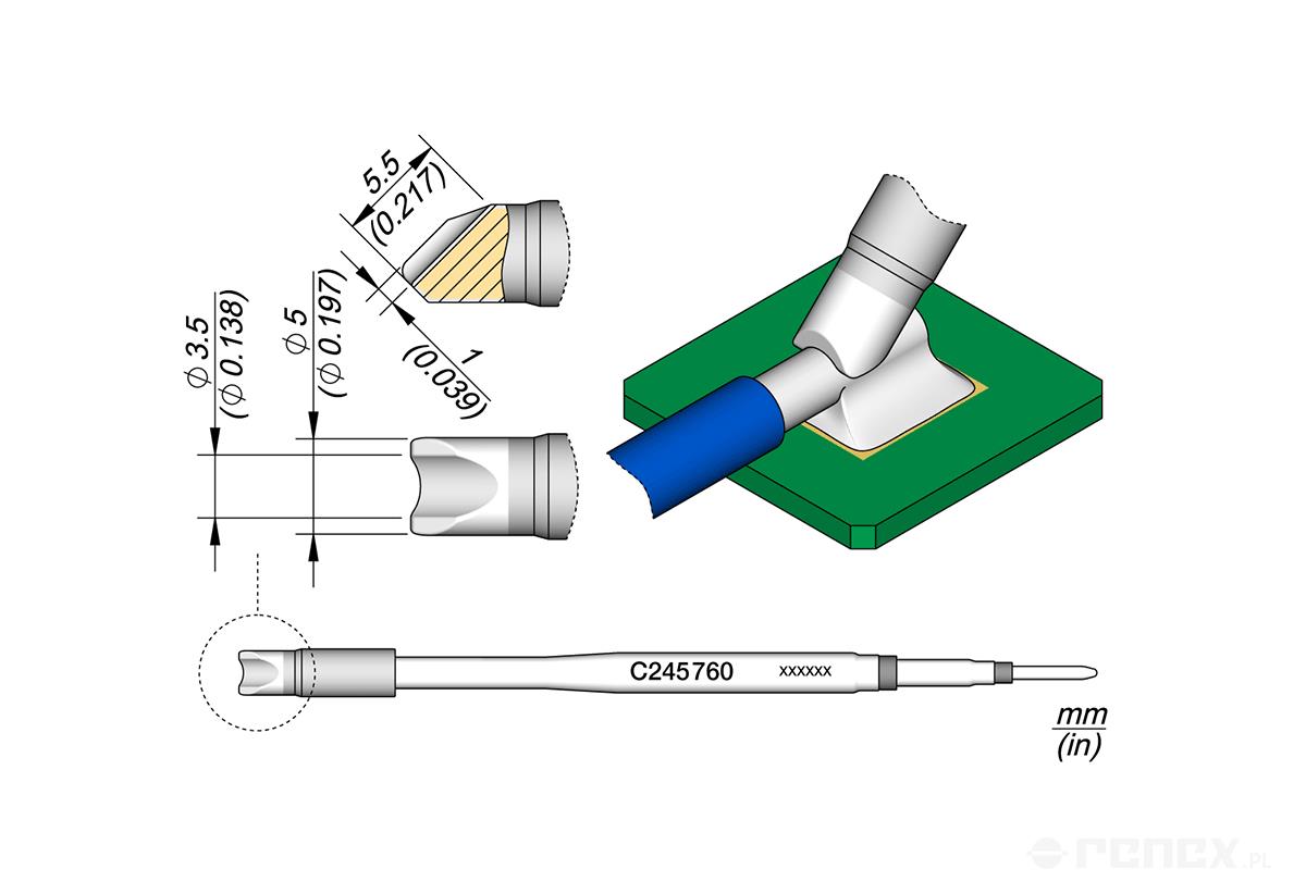 C245760 Tip Cartridge for JBC T245 handle