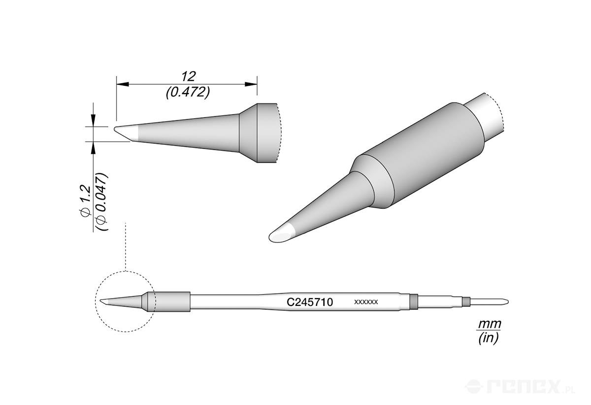 C245710 Tip Cartridge for JBC T245 handle