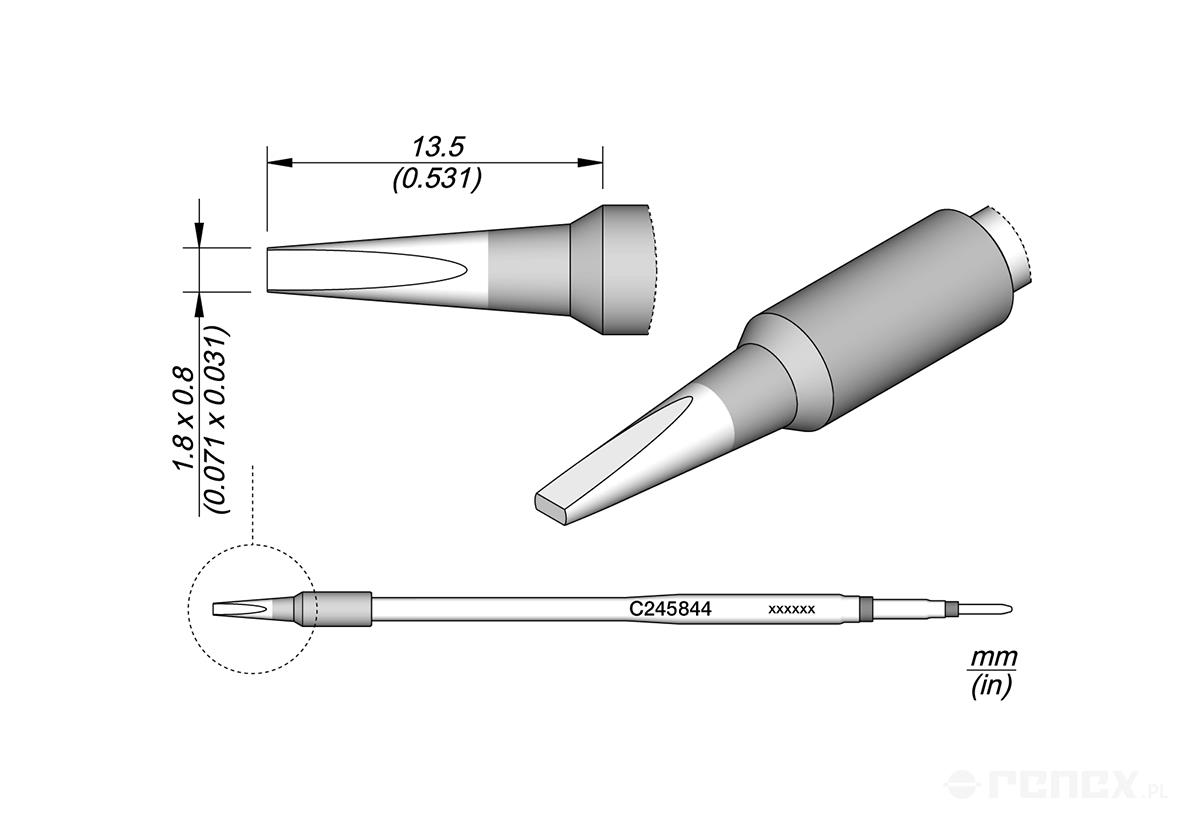 C245844 Tip Cartridge for JBC T245 handle