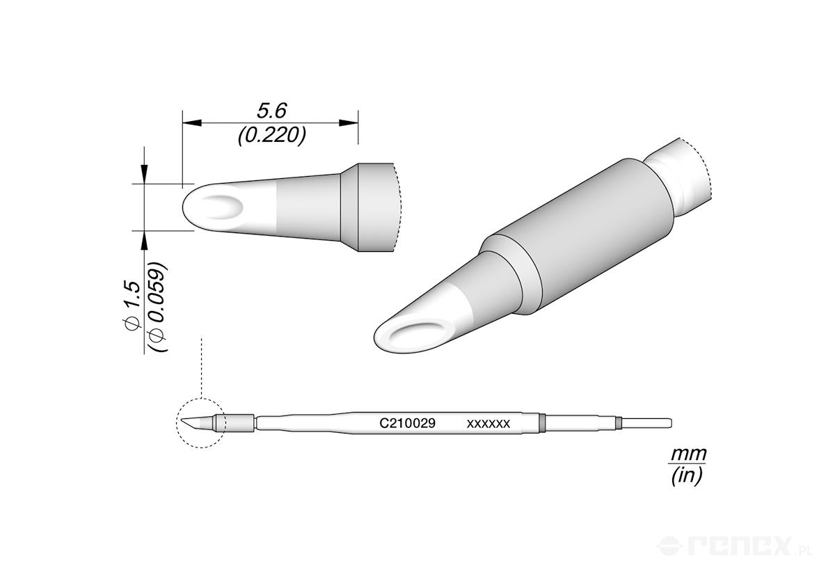 C210029 Tip Cartridge for JBC T210 handle