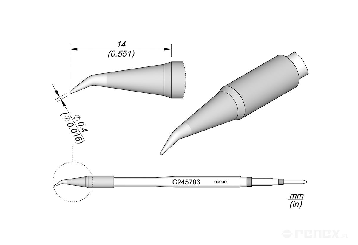 C245786 Tip Cartridge for JBC T245 handle