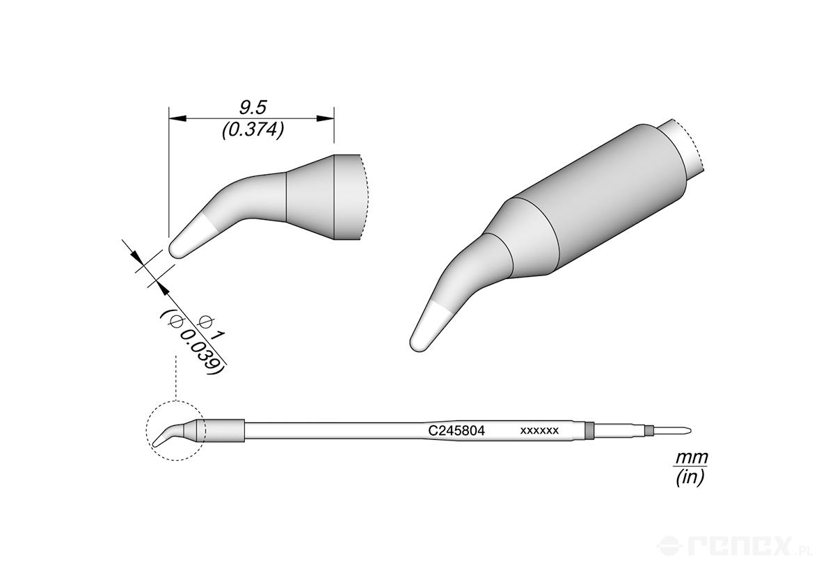 C245804 Tip Cartridge for JBC T245 handle