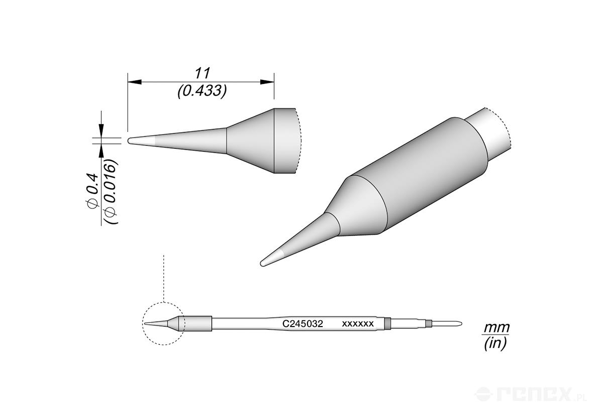 C245032 Tip Cartridge for JBC T245 handle