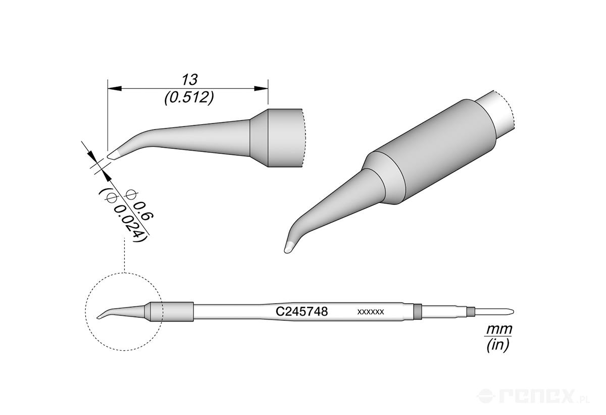 C245748 Tip Cartridge for JBC T245 handle