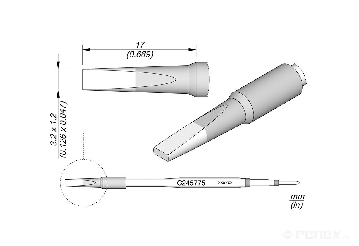 C245775 Tip Cartridge for JBC T245 handle