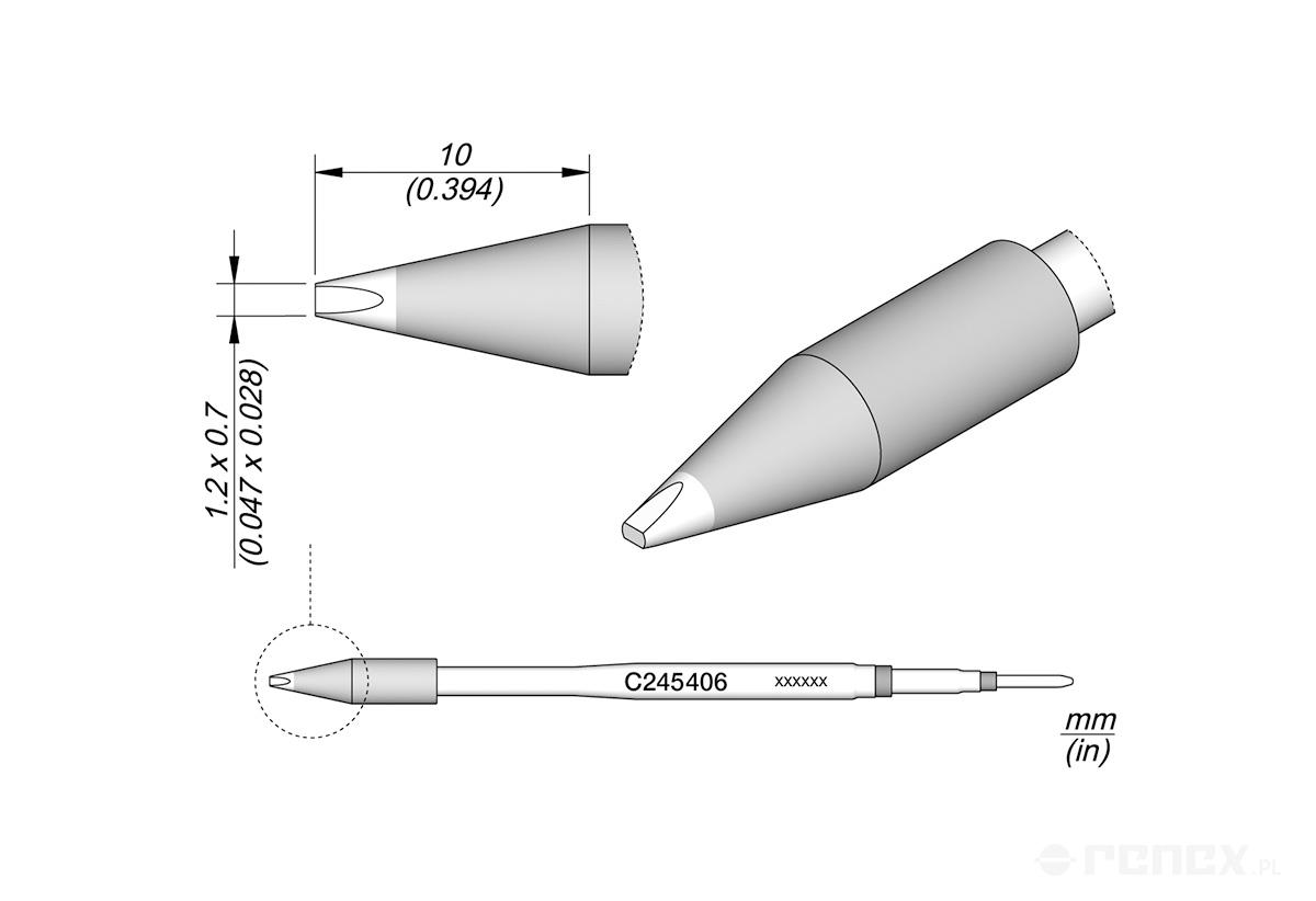 C245406 Tip Cartridge for JBC T245 handle