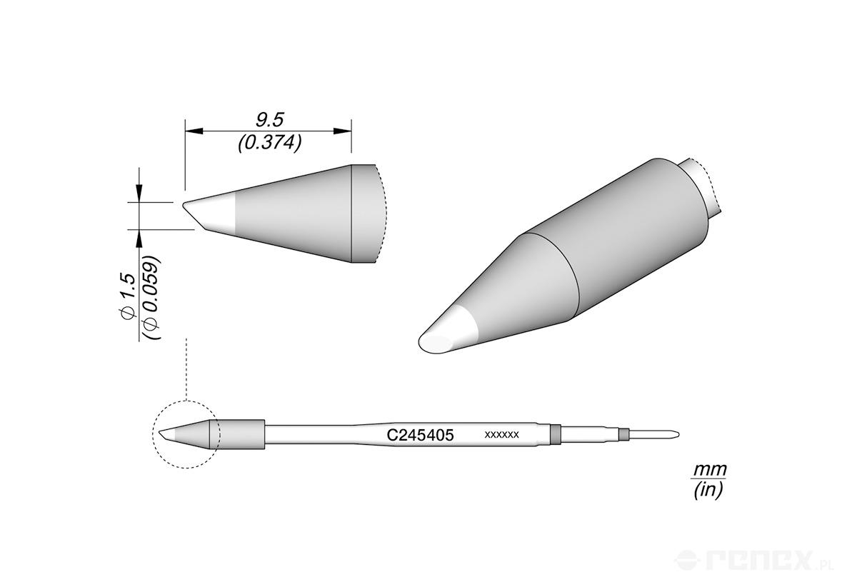 C245405 Tip Cartridge for JBC T245 handle