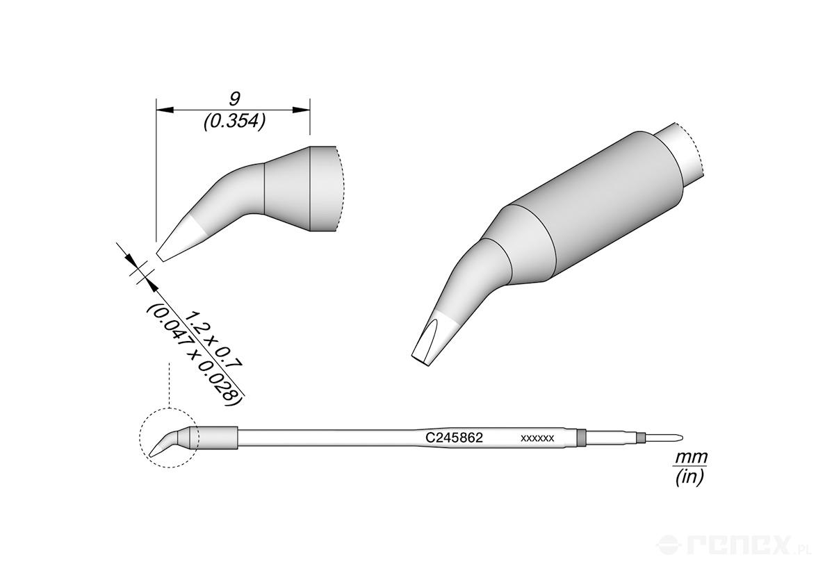 C245862 Tip Cartridge for JBC T245 handle