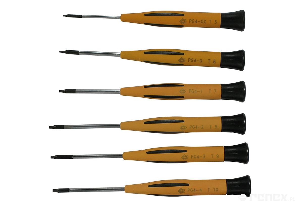 Set of 6 miniature precision screwdriver