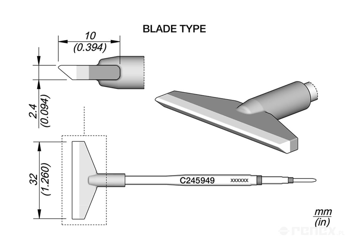 C245949 Tip Cartridge for JBC T245 handle