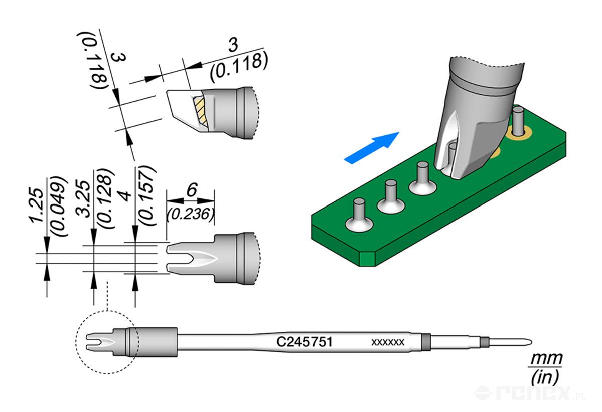 C245759 Tip Cartridge for JBC T245 handle