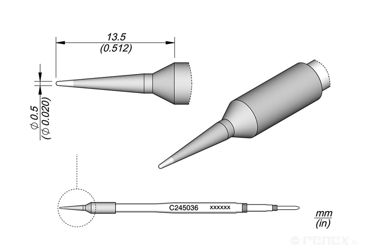 C245036 Tip Cartridge for JBC T245 handle