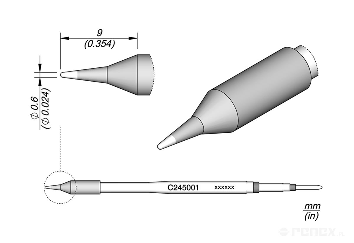 C245001 Tip Cartridge for JBC T245 handle