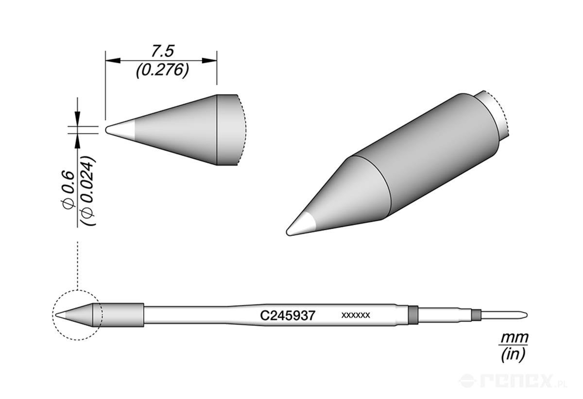 C245937 Tip Cartridge for JBC T245 handle