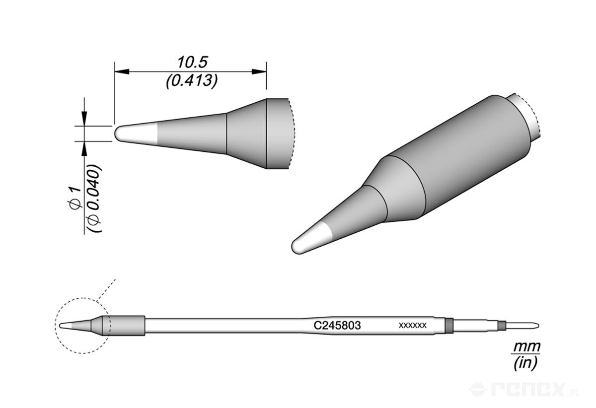 C245803 Tip Cartridge for JBC T245 handle