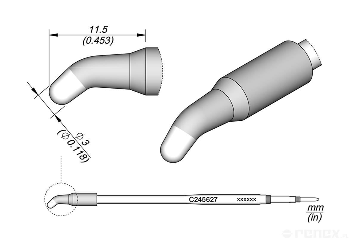 C245627 Tip Cartridge for JBC T245 handle