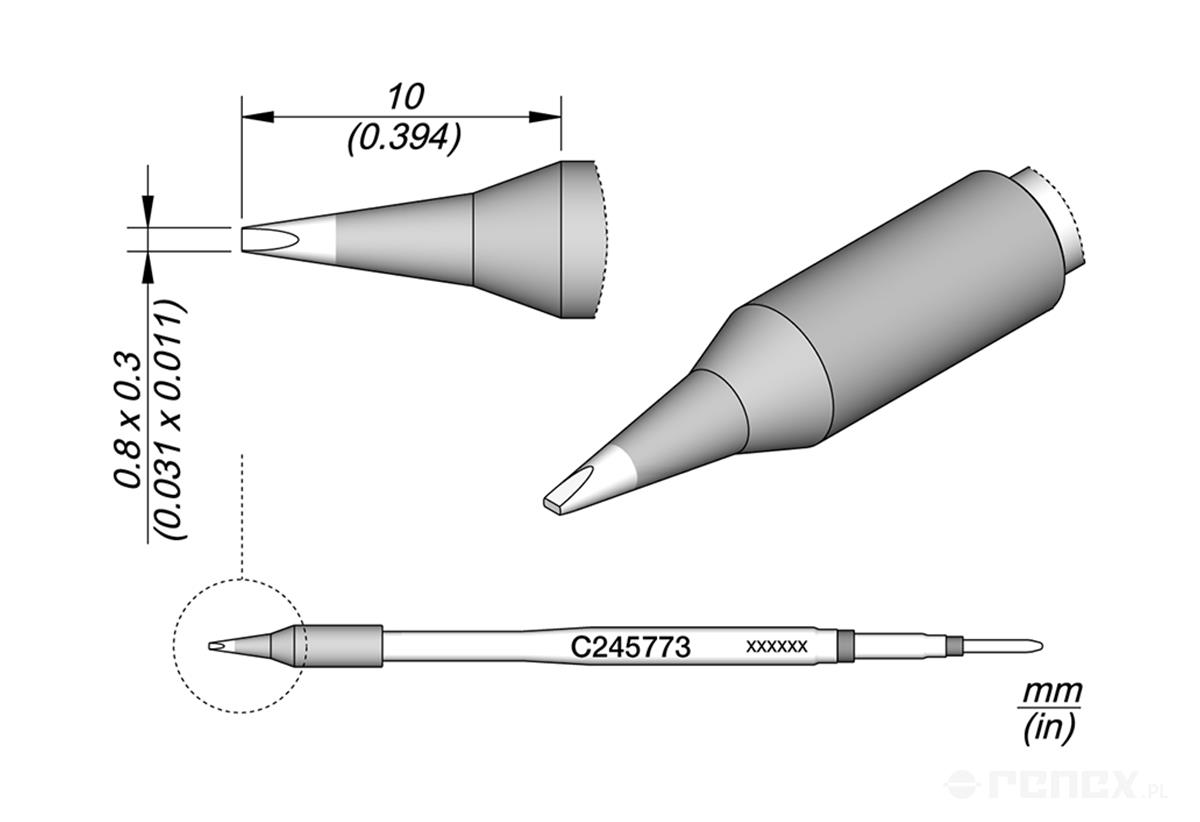 C245773 Tip Cartridge for JBC T245 handle