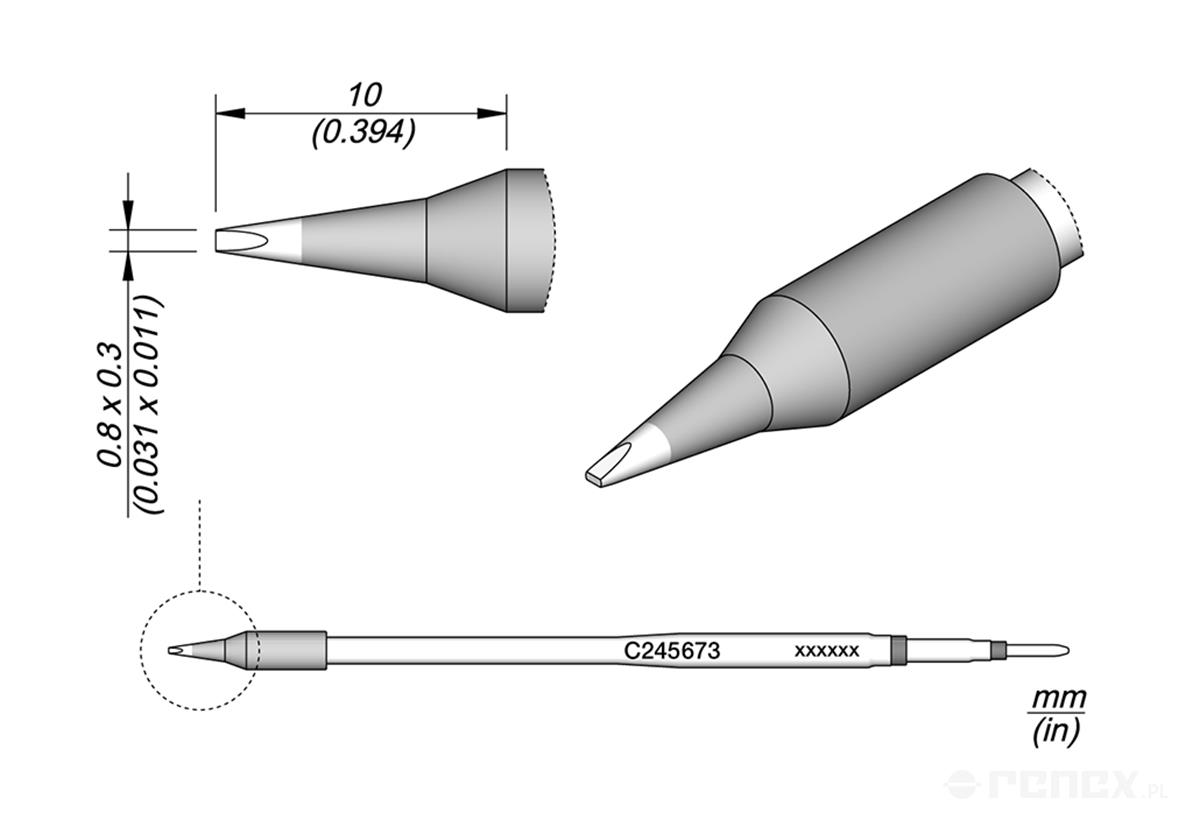 C245673 Tip Cartridge for JBC T245 handle