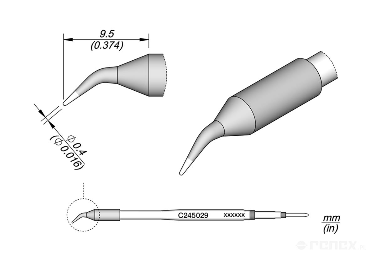 C245029 Tip Cartridge for JBC T245 handle