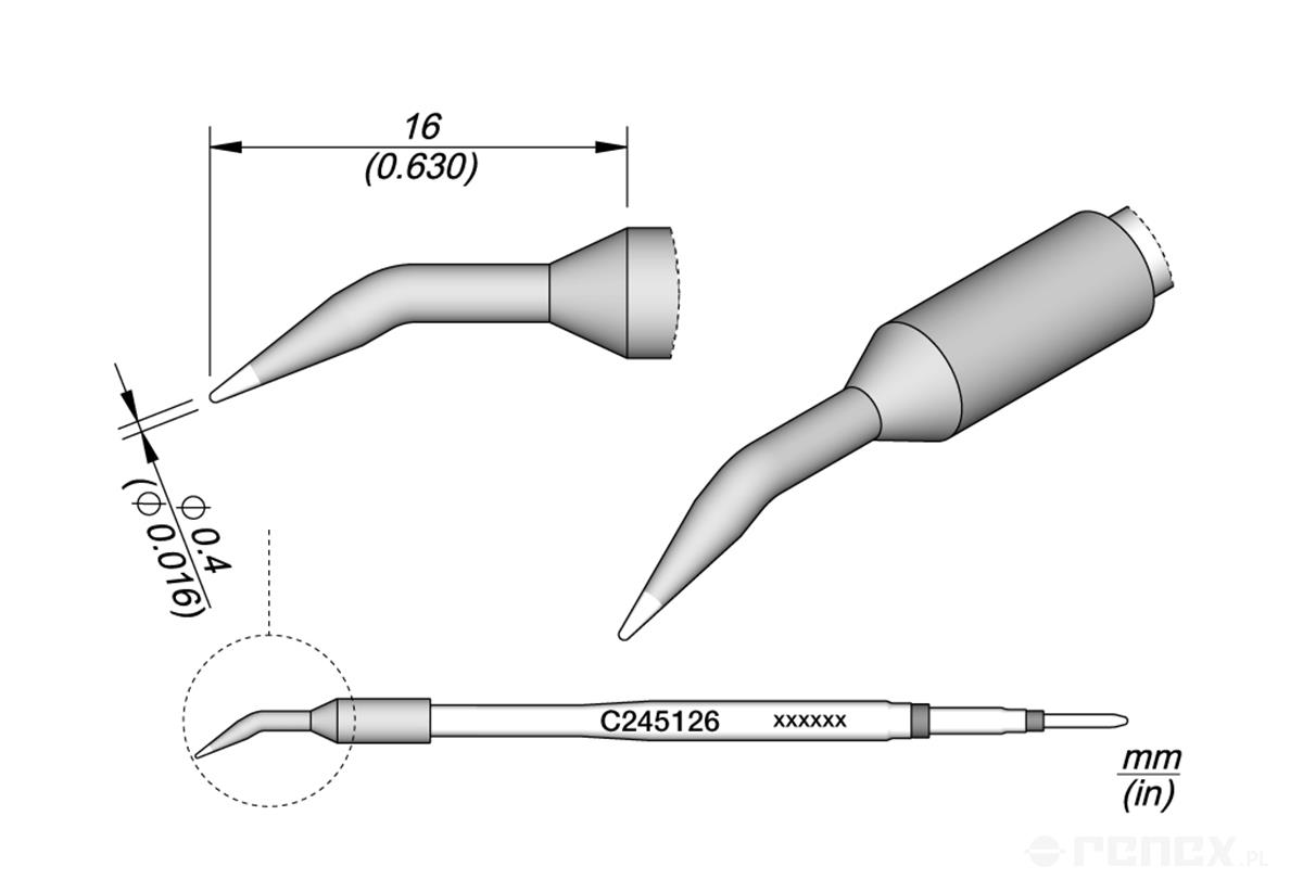 C245126 Tip Cartridge for JBC T245 handle