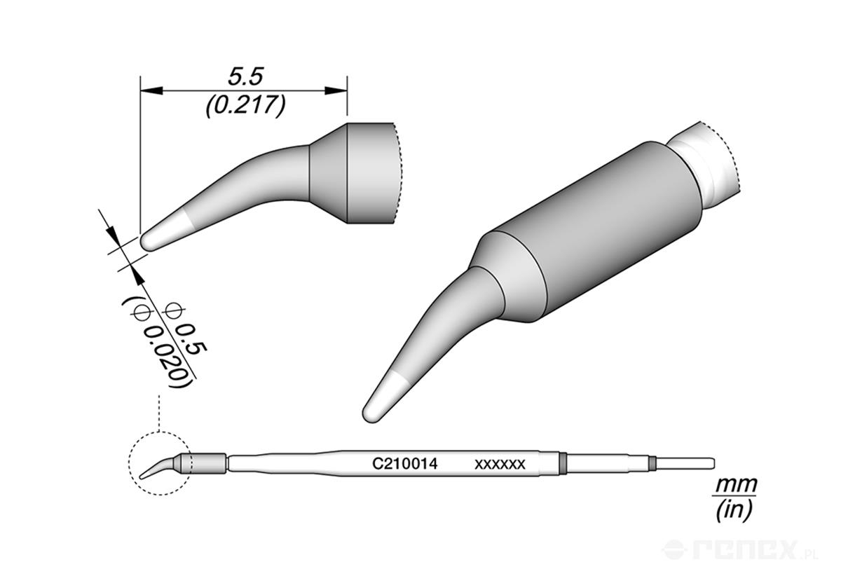 C210014 Tip Cartridge for JBC T210 handle