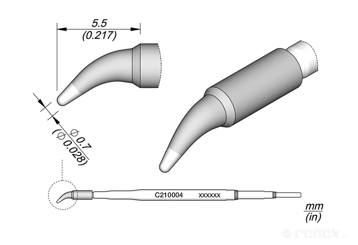 C210004 Tip Cartridge for JBC T210 handle