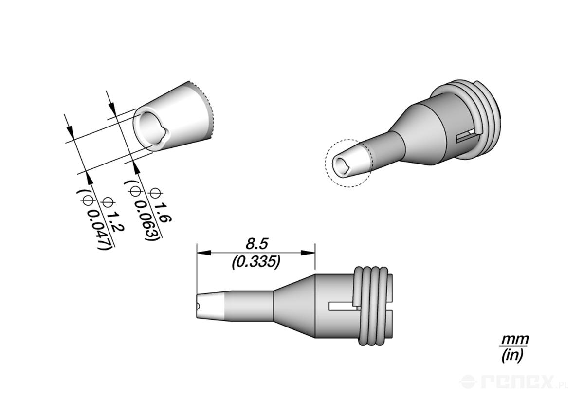 C360014 Tip for JBC DR560 Desoldering Iron