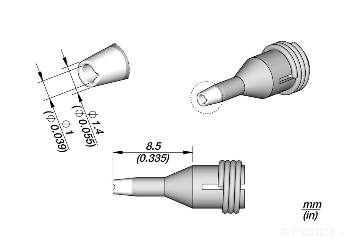 Dysza C360013 do rączki JBC DS360