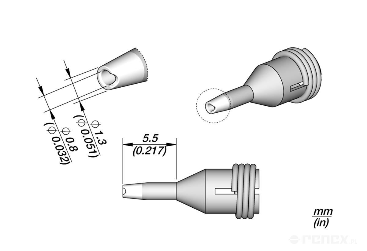 C360012 Tip for JBC DR560 Desoldering Iron