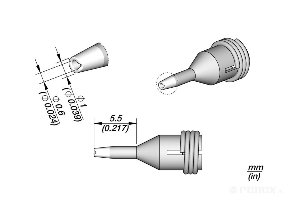 C360011 Tip for JBC DR560 Desoldering Iron