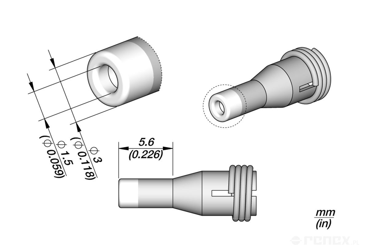 C360006 Tip for JBC DR560 Desoldering Iron