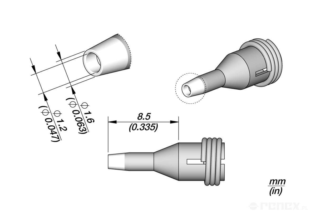 C360004 Tip for JBC DR560 Desoldering Iron