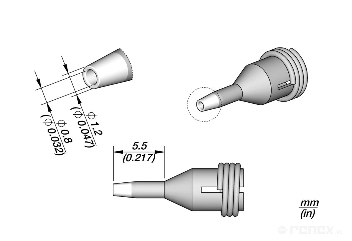 C360002 Tip for JBC DR560 Desoldering Iron