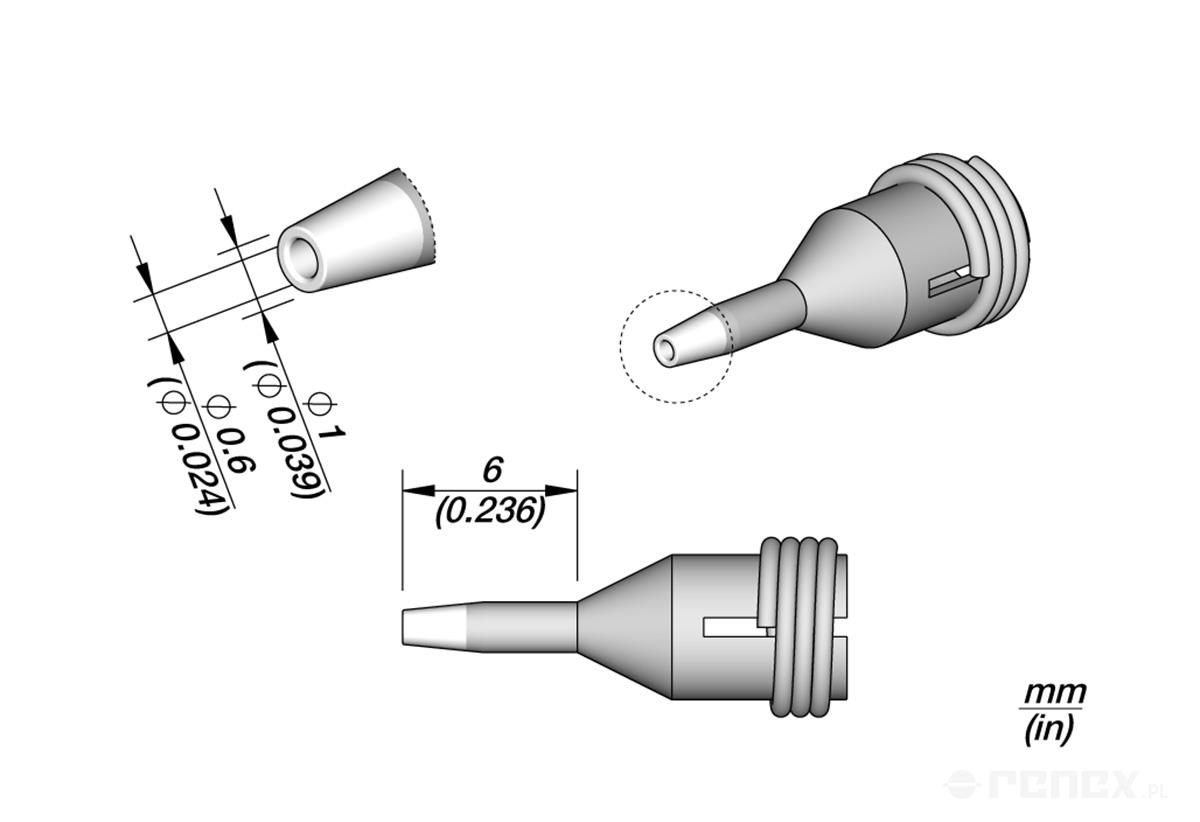 C360001 Tip for JBC DR560 Desoldering Iron