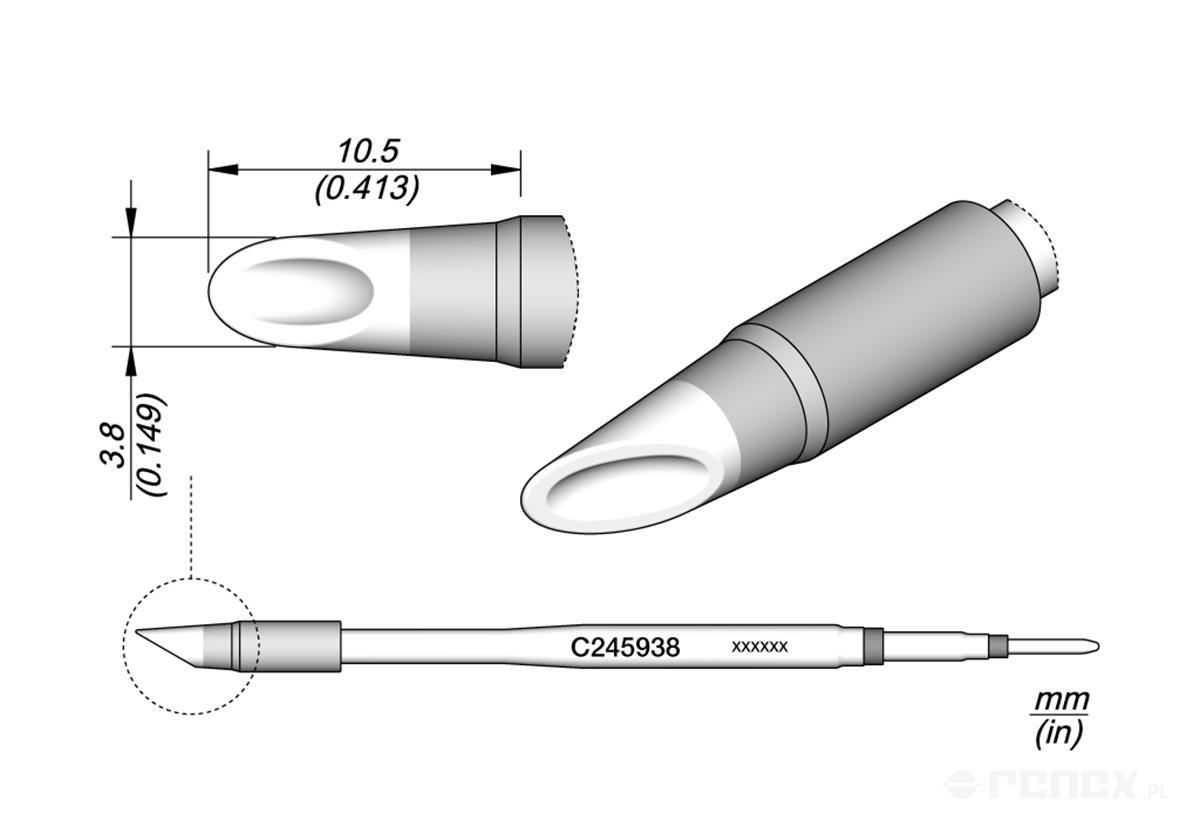 C245938 Tip Cartridge for JBC T245 handle