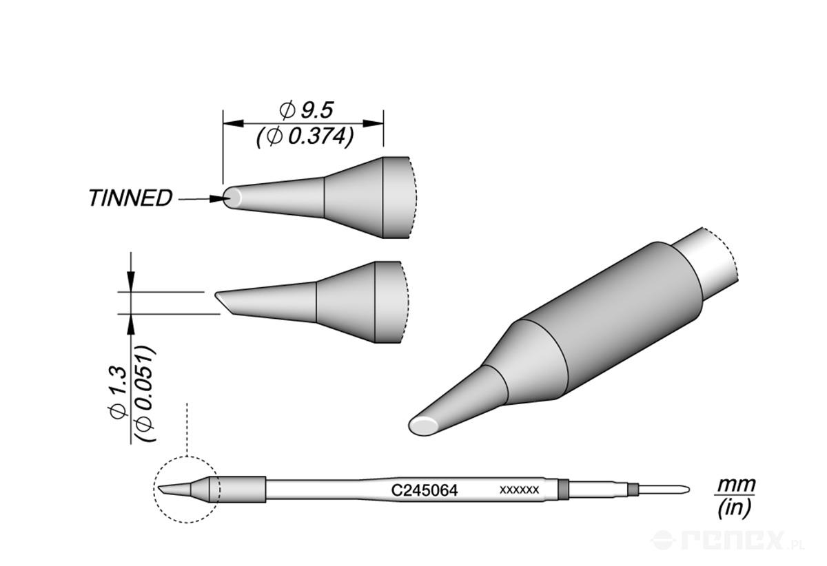 C245064 Tip Cartridge for JBC T245 handle