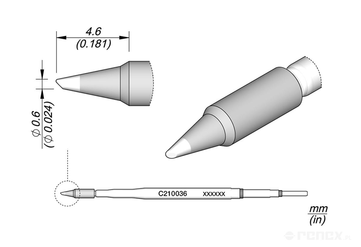 C210034 Tip Cartridge for JBC T210 handle